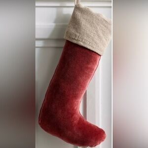 Arhaus Velvet Christmas Stockings
